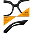 thumbnail image 3 of Gafas cuadradas de gran tamaño Qarigey estampado de Leopardo, 3 of 6