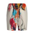 thumbnail image 4 of Picia Colorful Dachshund Art Pajama Shorts for Men, Men's Pajama Bottoms, Sleepwear,Short Pajama Pants-4X-Large, 4 of 9