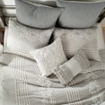 thumbnail image 5 of Peri Home Cut Geo Full/Queen Duvet, Grey, Cotton, Button Closure, Chenille Tufted, Adult, 5 of 5