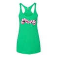 thumbnail image 2 of Wild Bobby Pray Bubble Letters Inspirational/Christian Women Tri-Blend Racerback Tank Top, Envy, X-Large, 2 of 6