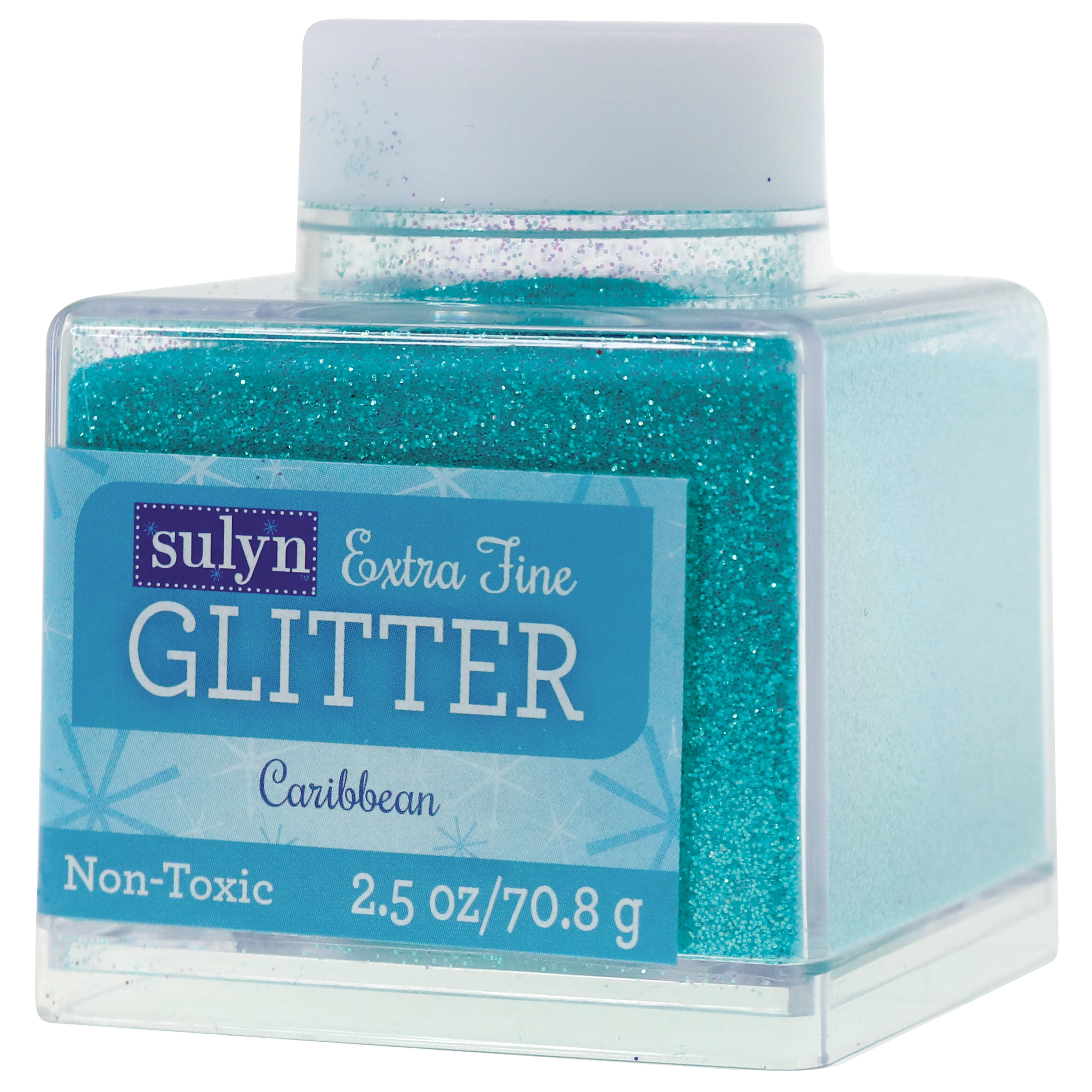 Sulyn Extra Fine Glitter for Crafts, Caribbean Blue, 2.5 oz 