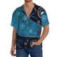 thumbnail image 1 of Fotbe Bohemian Turtle Camisa Estampada de Manga Corta para Hombre, Casual de Verano, Estilo Playero, Sin Arrugas-XX-Large, 1 of 5