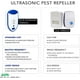 thumbnail image 4 of Repelente ultrasónico de plagas Control humano de ratones Repelente electrónico de insectos Rechazo de roedores Chinches Araña Rata Defensor Hogar Animal Plug In 2 Pack, 4 of 8