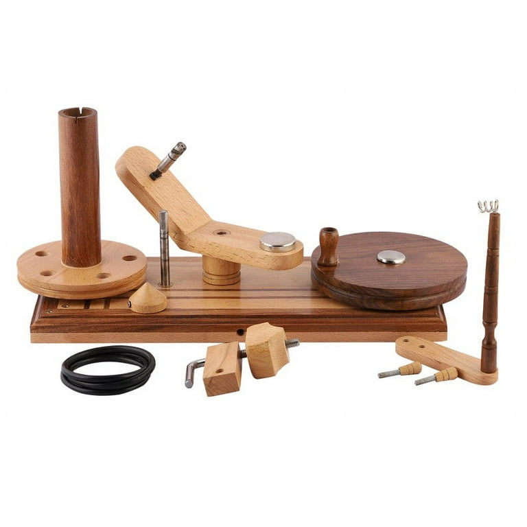 Rose Wood Wooden Yarn Winder for Knitting Crocheting Handcrafted
