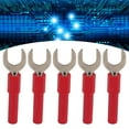 thumbnail image 1 of 10pcs U Type Fiche Banane U Forme 8mm Connecteurs Banane pour Multimètre Électronique ApplicationRed, 1 of 14
