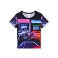 thumbnail image 4 of QEFJNO 3-12Y Kid Boys Video Game Pajamas Little Big Boys Sleepwear Short Sleeves and Pants 2 Pieces Summer Pjs Set, 4 of 13