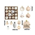 thumbnail image 3 of PRETXORVE Christmas Decor, Christmas Decorations Set of 40 Pieces, Assorted Shaped Christmas Balls, Various Christmas Tree Decoration Styles, Also Suitable for Other Parties, 3 of 7