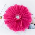 thumbnail image 2 of Ticikt Girls Rainbow Layered Tulle Tutu Skirt, Elastic Waist with Satin Bow, Fluffy Princess Party Skirt, 2 of 5