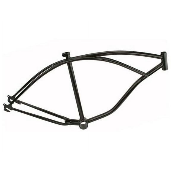 26" Beach Cruisers Frame Black. Bike frame, bicycle frame, beach cruiser bike frame, beach cruiser bicycle frame