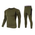 thumbnail image 1 of Sonducket Ropa interior térmica de invierno para hombre, mallas cálidas, conjuntos de ropa, calzoncillos de poliéster de compresión elásticos Camisetas Verde oscuro METRO Sonducket AP013256-02, 1 of 6