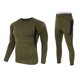 thumbnail image 1 of Jumpingount Ropa interior térmica de invierno para hombre, mallas para mantener el calor, conjuntos de ropa, calzoncillos de compresión transpirables, ropa Camisetas Verde oscuro METRO Jumpingount AP013256-02, 1 of 6