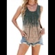 thumbnail image 1 of Camisetas Sin Mangas para Mujer, Holgadas, Informales, de Verano, con Ojales, Cuello Redondo, Básicas, Sin Mangas, A Gradiente M, 1 of 10