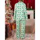 thumbnail image 4 of Pijama navideño para mujer Tsseiatte, con estampado de bastones de caramelo, manga larga, botones, pantalones, ropa de dormir, 4 of 8