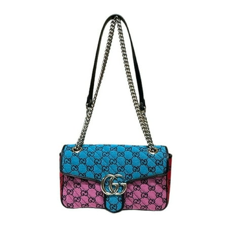 Pre-Owned Gucci GG Marmont Shoulder Bag Canvas 443497 Multicolor Women's GUCCI Chain (Good)