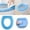 Blue, variant on Toillet Mat Toilet Seat Cushion Soft Durable Warm Pad for Bathroom Comfort Non- & Easy to Clean