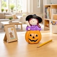 thumbnail image 6 of Sruoe Halloween Decorations, Witch Figurine Jack O Lantern Resin Statue, 3.94 Inch Tabletop Halloween Knick Knacks for Shelf Mantel Tiered Tray Home Party Display, Halloween Decorations Indoor, 6 of 8