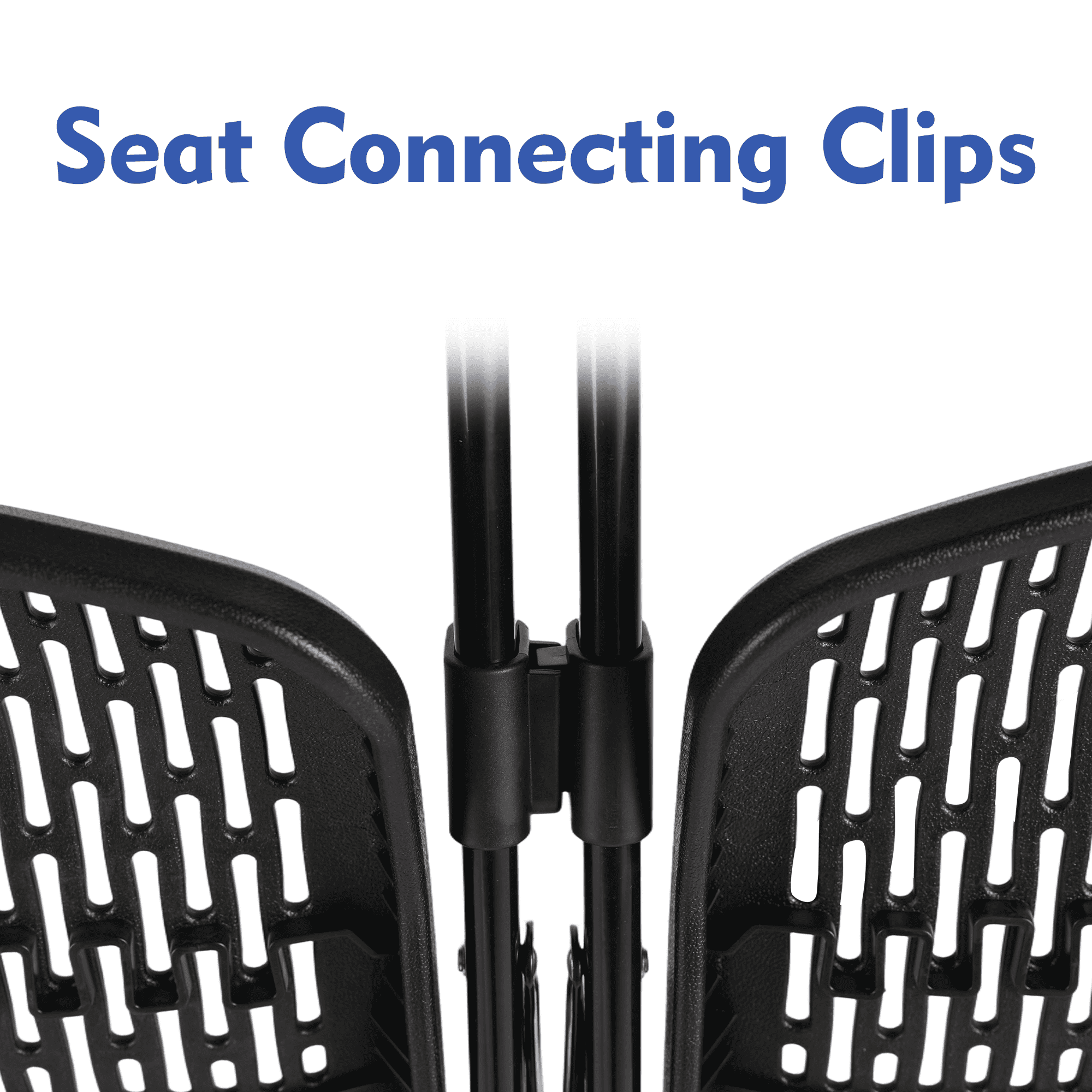 (12 pack) Mainstays Premium Breathable Resin Folding Chair, Black (Set of 6)