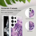 thumbnail image 5 of Aesthetic Funda para Samsung Galaxy S22 Ultra Case Clear Silicone for Women Girls, Cute Phone Case Samsung S22 Ultra Case Glitter Pink Shockproof and Bumpers Cover (Purple), 5 of 14