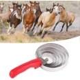 thumbnail image 4 of Horse Itch Brush, Horse Curry Comb with Handle Stainless Steel Horse Scraper Remove Mud and Hair Double Sided Blade for Livestock Sheep Cows Animal Gr, 4 of 5