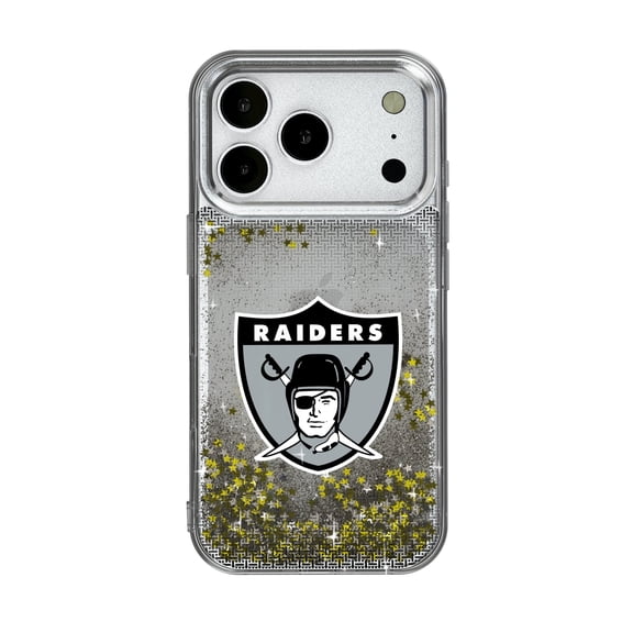 Oakland Raiders Linen Logo iPhone Glitter Case