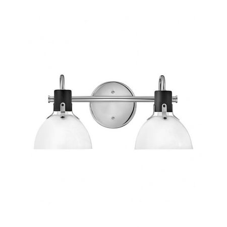 

2 Light Bath Vanity in Industrial and Scandinavian Style-7.5 inches Tall and 18 inches Wide Chrome Bailey Street Home 81-Bel-4614516