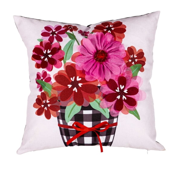 Home Decor Buffalo Check Pot Pillow Cover Polyester Interchangeable 4Plc427bl
