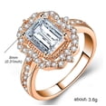 thumbnail image 3 of Regalo de anillo de bodas de compromiso de diamantes brillantes de Zirconia para mujer a la moda para tu amante Wmkox8yi sjalhkljlk2930, 3 of 9