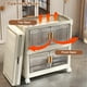thumbnail image 3 of Gabinete de Almacenamiento Plegable con Puertas: Organizador Rodante de 4 Niveles para Armario y Dormitorio, 3 of 7