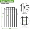 thumbnail image 2 of Curved No-Dig Decorative Garden Fence Animal Barrier, Outdoor 16.6 "H X 10.3 FT, 2 of 6
