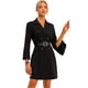 thumbnail image 2 of Vestido Elegante de Oficina para Mujer Allegra K Doble Botonadura y Cinturón Negro XL, 2 of 2
