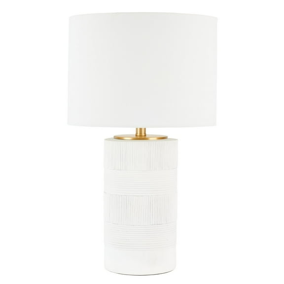 SAFAVIEH Weller 25 in. Classic Contemporary Table Lamp, White