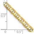 thumbnail image 4 of Avariah Diamonds Solid 14K Yellow Gold 4mm Concave Anchor with Lobster Lock Chain - 9" Bracelet, 4 of 8