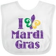 thumbnail image 3 of Inktastic I Love Mardi Gras Boys or Girls Baby Bib, 3 of 4