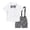 R124-White, variant on RMGVDSD Baby Boy Formal Short Set Toddler Summer Gentleman Outfit Short Sleeve Bowtie Dress Shirts Suspenders Shorts Suit Wedding Outfits Stylish Party Wear