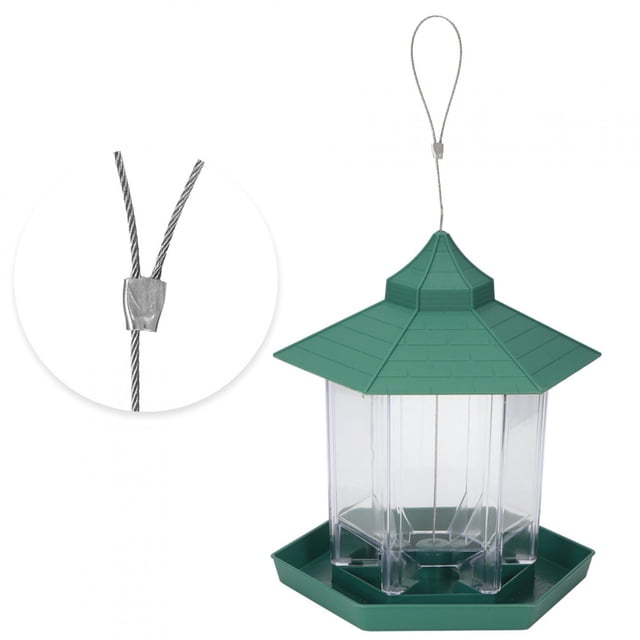 Con Exquisito Comedero para Pájaros Exteriores de la Casa, Alimentació de Alimentos para Pájaros, Patio Verde para Pájaros