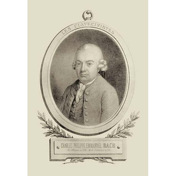 Charles Philippe Emmanuel Bach-Fine Art Canvas Print (20" x 30")