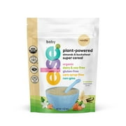 Else Nutrition Plant Based Super Cereal Organic Tested for Heavy Metals Stage 1 Baby Food, Vanilla