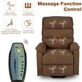 thumbnail image 6 of YODOLLA Dual Motor Power Lift Recliner Chair for Elderly with Massage and Heat, Electric Lounge Chair Lift Assist Single Sofa - Coffee, 6 of 7