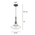 thumbnail image 4 of CHLOE Leah Transitional 1 Light Rubbed Bronze Ceiling Mini Pendant 10" Wide, 4 of 4