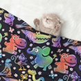 thumbnail image 2 of Yiaed Colorful Animals Print Dog Blankets-Cat Blanket Washable for Couch Protection,Puppy Blanket, Soft Plush Reversible Throw Furniture Protector-Small, 2 of 8