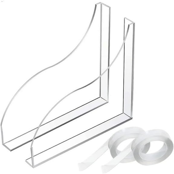 2 Pcs Bathroom Shower Splash Guard for Tub, Bathtub Water Guards, Shower Water Guard for Bathtub Shower Guards Removable, Bathtub Water Splash Guards Corner Guards to Keep Water in Shower Bath