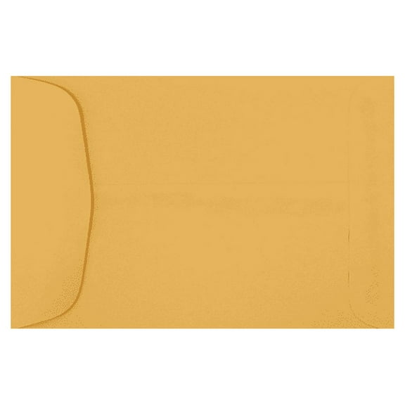 LUXPaper 4 5/8 x 6 3/4 Open End Envelopes, Brown Kraft, 50/Pack