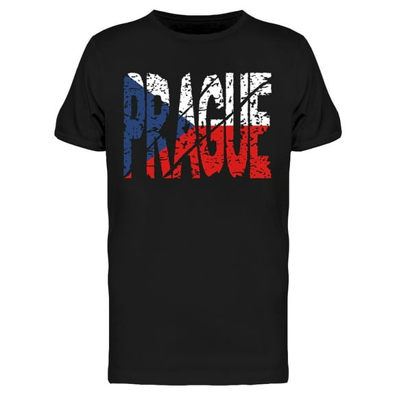 Grunge Prague T-Shirt Men -Image by Shutterstock, Male Small