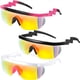 thumbnail image 1 of Gafas de Sol Frienda Neón Retro Semi Montura 3 Pares Zigzag, 1 of 6