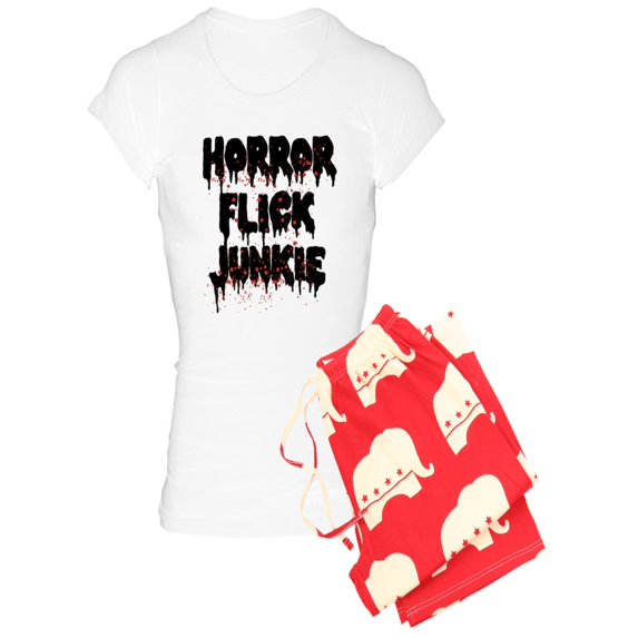 CafePress - Horror Flick Junkie - Women's Light Pajamas