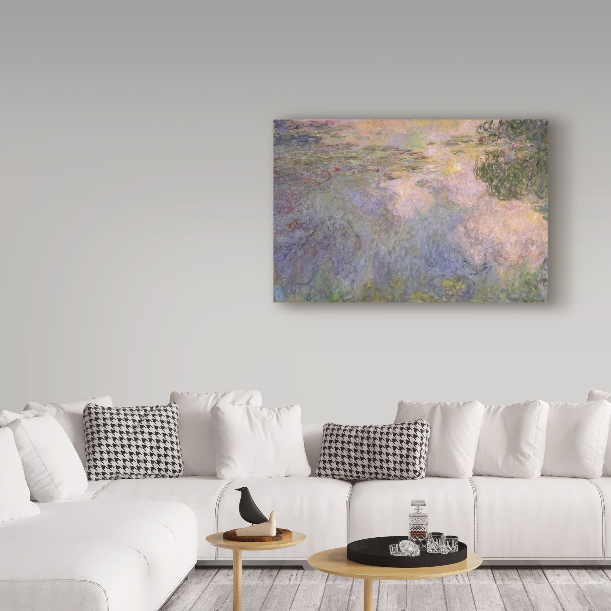 Trademark Fine Art 'The Waterlily Pond' Canvas Art by Claude Monet