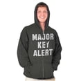 thumbnail image 5 of Major Key Alert Rap Entrepreneur Zip Up Hoodie Men's Women's Brisco Brands 5X, 5 of 6