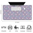 thumbnail image 5 of Long Mouse Pads for Desk,Purple Cartoon Unicorn Rainbow Cloud Heart Star Desk Mats on Top Of Desks, Desk Mouse Pad Extra Large with 3mm Non-Slip Base and Stitched Edge for Gaming,Work,Home 47.3"x23.6", 5 of 5