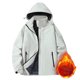 thumbnail image 1 of Puntoco Chaqueta Con Capucha Extraíble Y Gruesa De Terciopelo Para Hombre, Abrigo Holgado De Moda Para Tiempo Libre, Para Invierno, 1 of 6