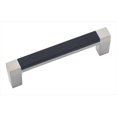 thumbnail image 1 of Hickory Hardware P3441-SNB 3 In. Loft Satin Nickel With Black Cabinet Pull, 1 of 1
